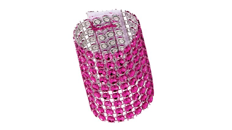 Rhinestone Velcro Sash Clip Napkin Ring – Fuchsia | Rental Rhinestone Velcro Sash Clip Napkin Ring – Fuchsia | Rental