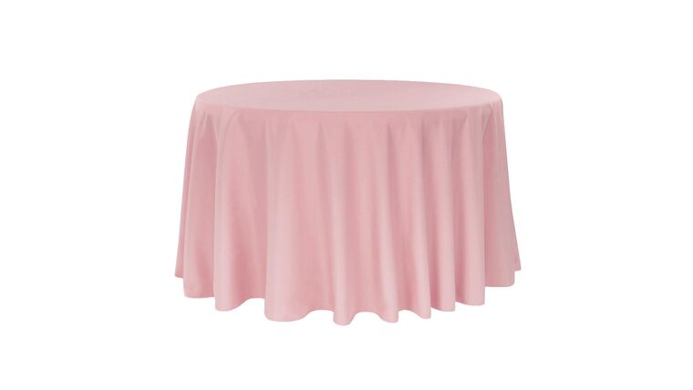 Polyester 120″ Round Tablecloth – Dusty Rose/Mauve | Rental