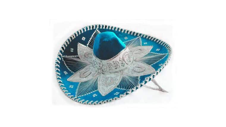 Mariachi Sombrero – Light Blue & Silver | Rental Mariachi Sombrero – Light Blue & Silver | Rental