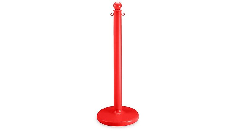 40″ Red Plastic Stanchion Post Only | Rental