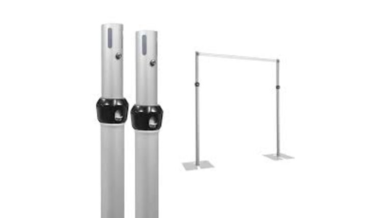 11′ – 20′ x 2″ D Adjustable 2 Piece Upright Pipe And Drape Pole Only | Rental 11′ – 20′ x 2″ D Adjustable 2 Piece Upright Pipe And Drape Pole Only | Rental