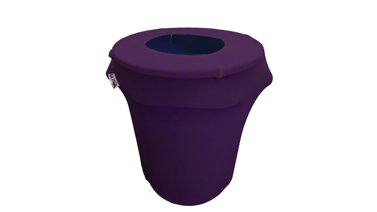 Spandex Trash Can Cover for 32-Gallon – Purple | Rental