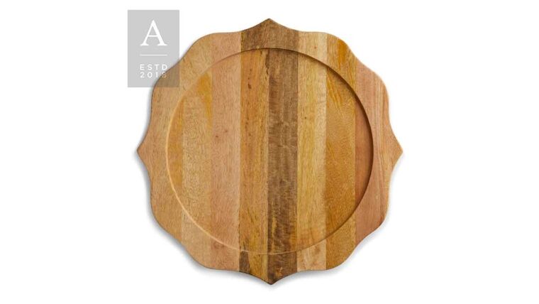 Bennett Wood Charger Plate – Mango | Rental