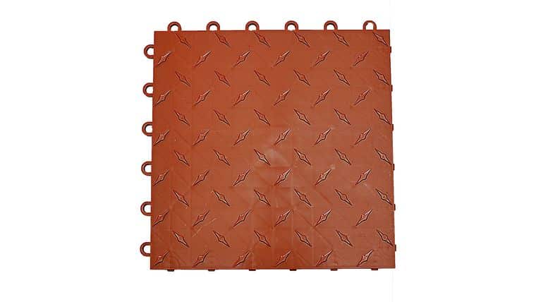 ABS Diamond Garage Floor Tile – 12″ x 12″ Terracotta | Rental ABS Diamond Garage Floor Tile – 12″ x 12″ Terracotta | Rental