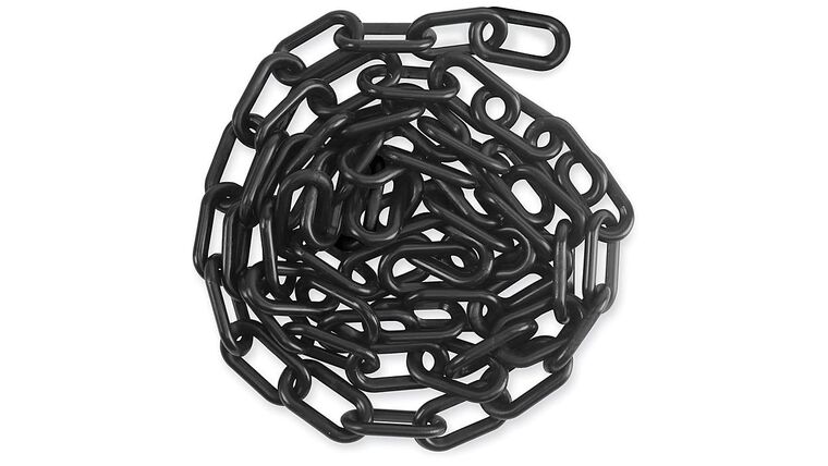 10′ Black Plastic Stanchion Chain | Rental