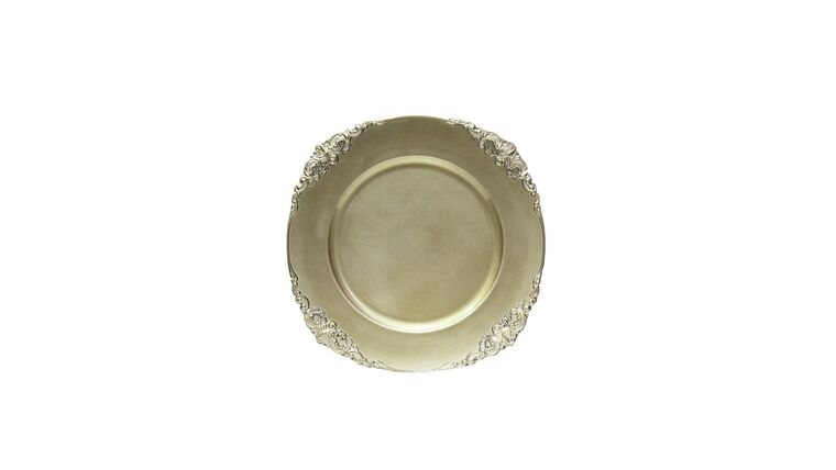 Vintage Acrylic Charger Plate – Champagne | Rental Vintage Acrylic Charger Plate – Champagne | Rental