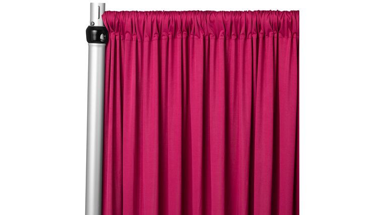 Spandex 4-way Stretch Drape Curtain 12ft H x 60″ W – Fuchsia | Rental Spandex 4-way Stretch Drape Curtain 12ft H x 60″ W – Fuchsia | Rental