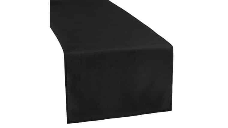 Polyester Table Runner – Black | Rental Polyester Table Runner – Black | Rental