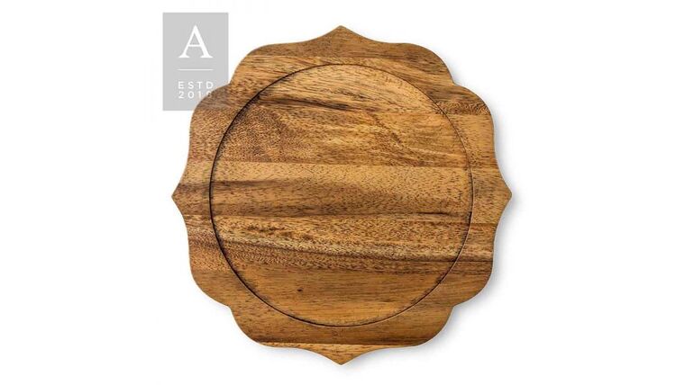 Bennett Charger Plate – Natural Dark | Rental