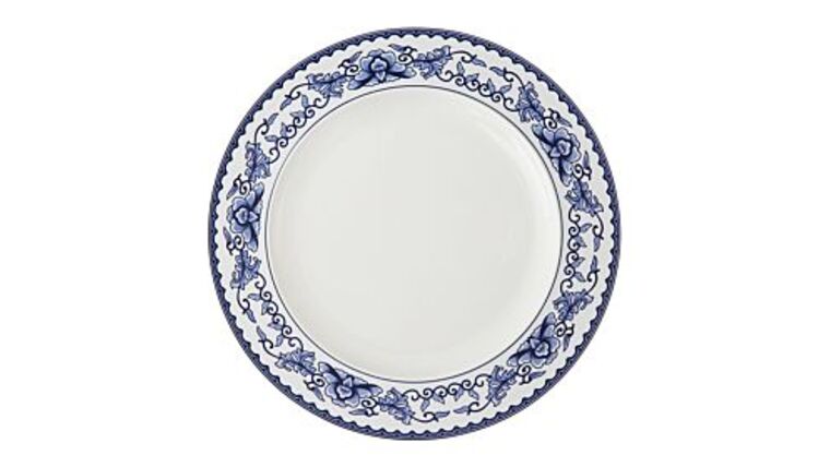 White/Blue Charger Plate | Rental White/Blue Charger Plate | Rental