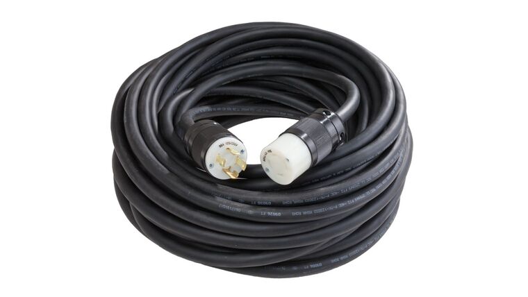 Power Cable | Black | 30 Amp | 100′ (4 Prong) | Rental Power Cable | Black | 30 Amp | 100′ (4 Prong) | Rental