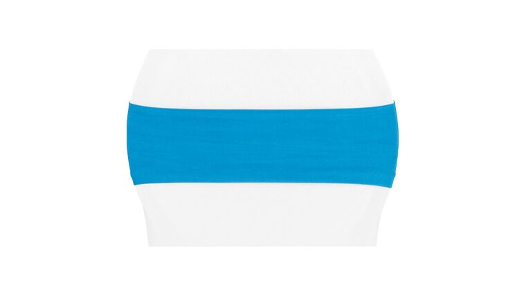 Spandex Chair Band – Aqua Blue | Rental