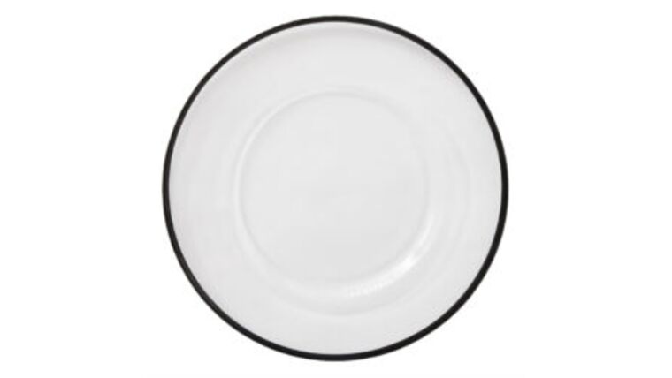 Onyx Rim Glass Charger Plate | Rental Onyx Rim Glass Charger Plate | Rental