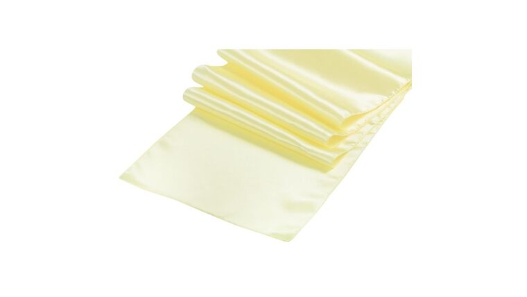 Satin Table Runner – Yellow | Rental Satin Table Runner – Yellow | Rental