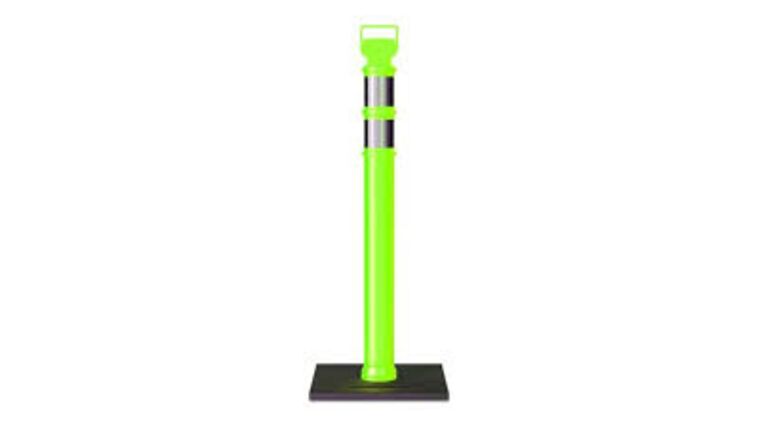 45″ Neon Green Delineator Post w/o Base With Reflective Lines | Rental 45″ Neon Green Delineator Post w/o Base With Reflective Lines | Rental