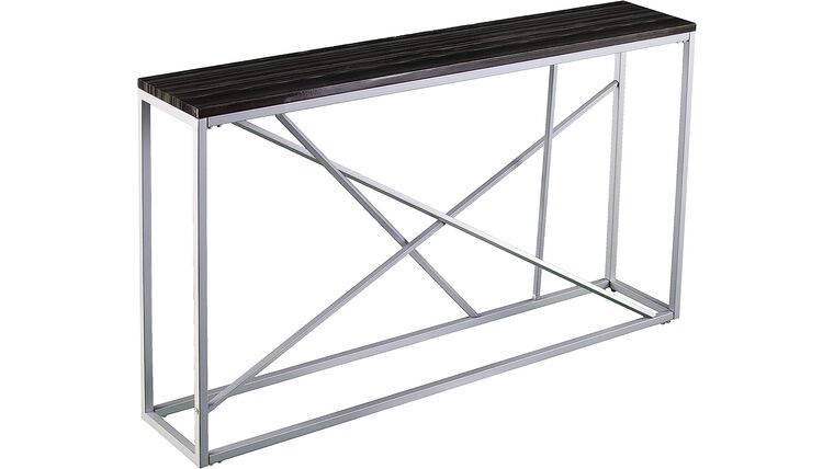 Console Table – Arendal Skinny Console Table, Faux Slate/Silver | Rental Console Table – Arendal Skinny Console Table, Faux Slate/Silver | Rental