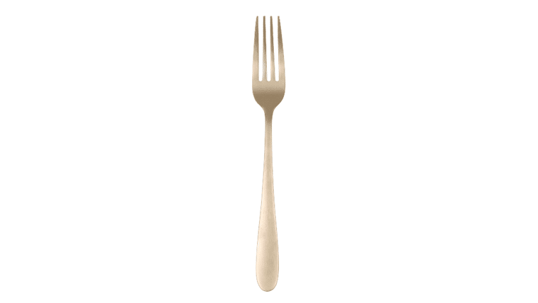 Byram Champagne Satin Dinner Fork | Rental