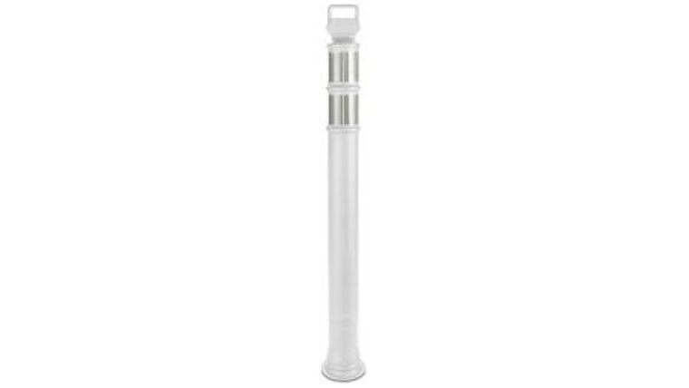 45″ White Delineator Post w/o Base Reflective Lines | Rental 45″ White Delineator Post w/o Base Reflective Lines | Rental