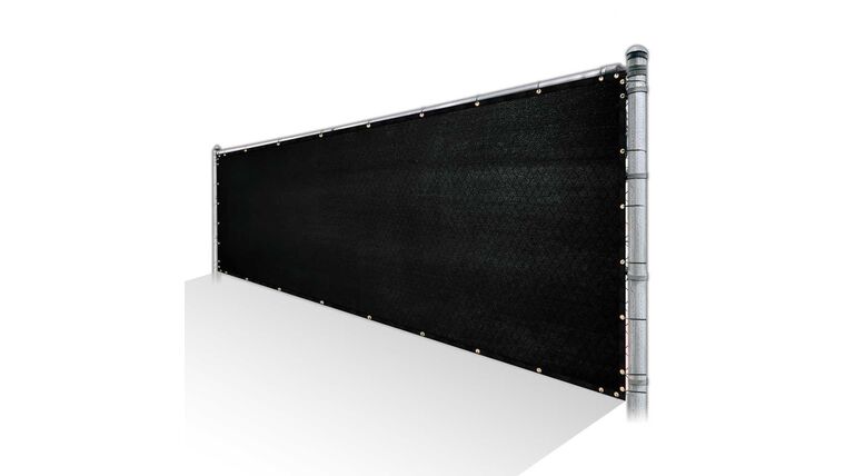 150′ x 5.8′ Privacy Wind Screen – Black Raw | Rental