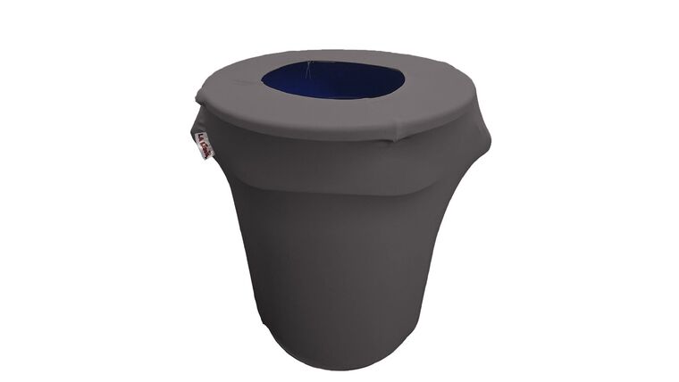 Spandex Trash Can Cover for 32-Gallon – Charcoal | Rental