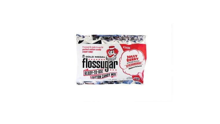 Cotton Candy – Jolly Berry (Strawberry) 8-oz. Flossugar Pouches | Rental Cotton Candy – Jolly Berry (Strawberry) 8-oz. Flossugar Pouches | Rental