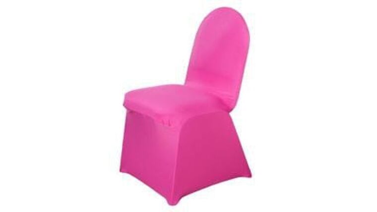 Spandex Banquet Chair Cover – Fuchsia | Rental Spandex Banquet Chair Cover – Fuchsia | Rental