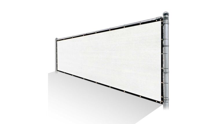 25′ x 4′ Privacy Wind Screen – White | Rental