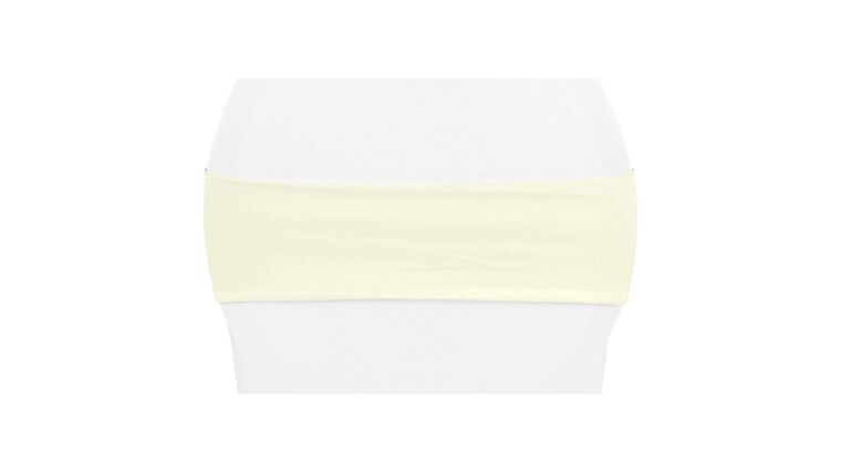 Spandex Chair Band – Ivory | Rental