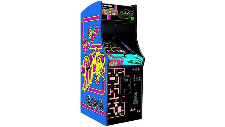 Bandai Namco Pac-Man | Galaga Class Of 1981 Arcade Game with Riser & Lit Marque Arcade | Rental