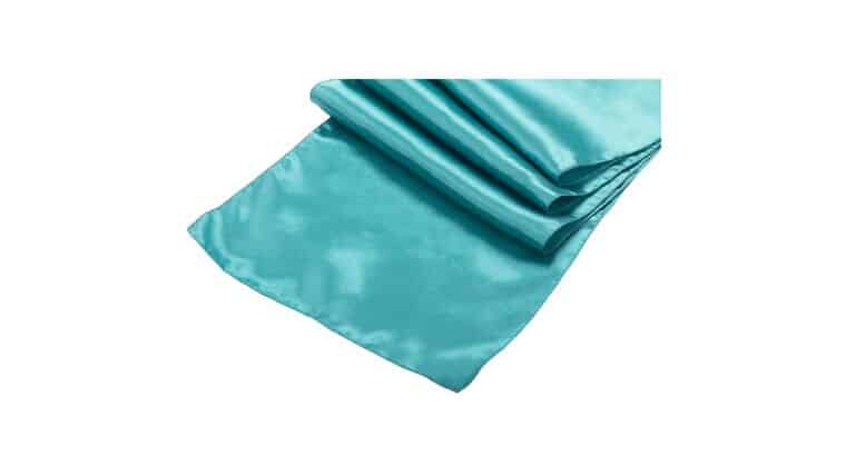 Satin Table Runner – Dark Turquoise | Rental