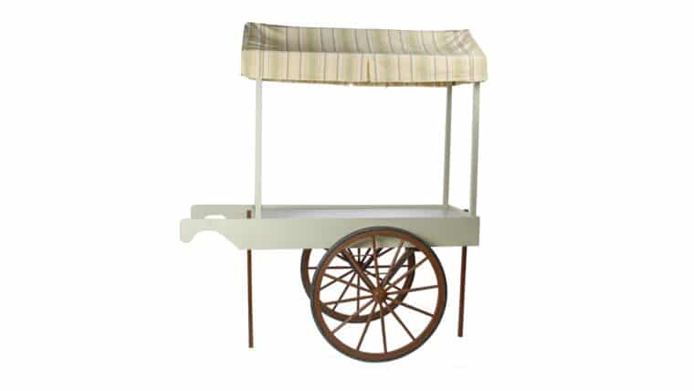 Flower Cart With Provence Stripe Top | Rental Flower Cart With Provence Stripe Top | Rental