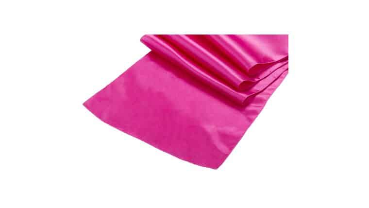 Satin Table Runner – Fuchsia | Rental