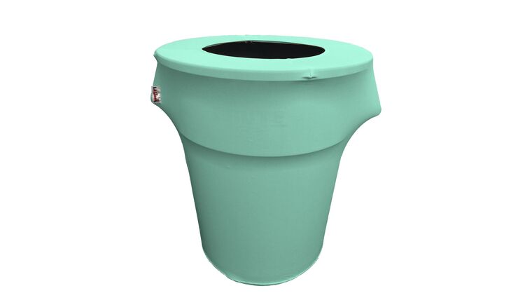 Spandex Trash Can Cover for 44 Gallon – Mint | Rental Spandex Trash Can Cover for 44 Gallon – Mint | Rental