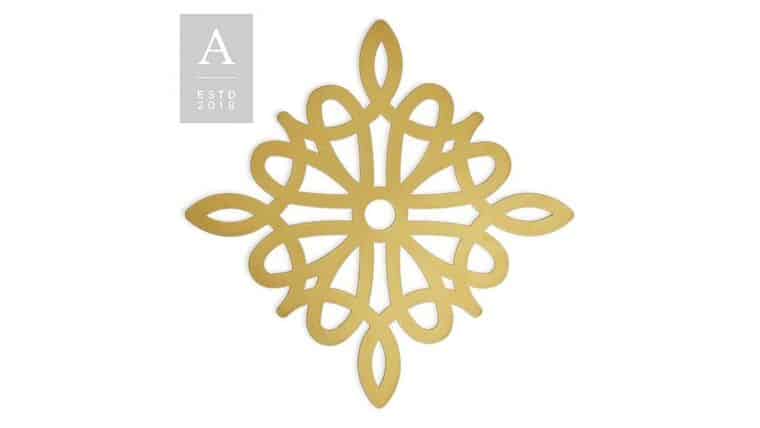 Die-Cut Vintage Diamond Charger Mat – Gold | Rental Die-Cut Vintage Diamond Charger Mat – Gold | Rental