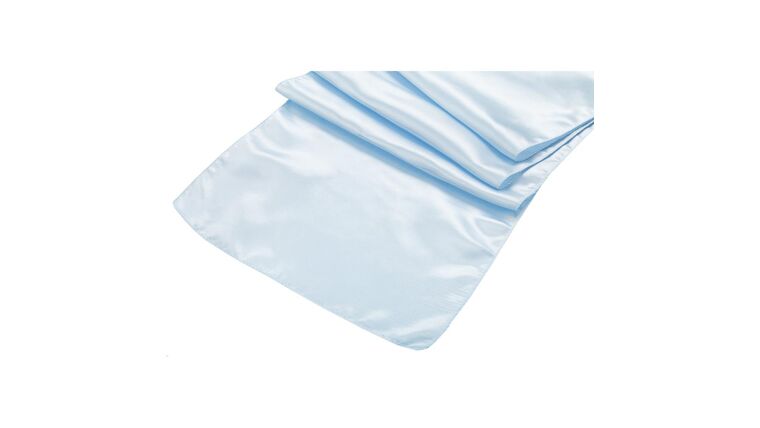 Satin Table Runner – Baby Blue | Rental Satin Table Runner – Baby Blue | Rental