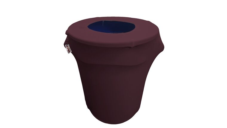 Spandex Trash Can Cover for 32-Gallon – Eggplant | Rental