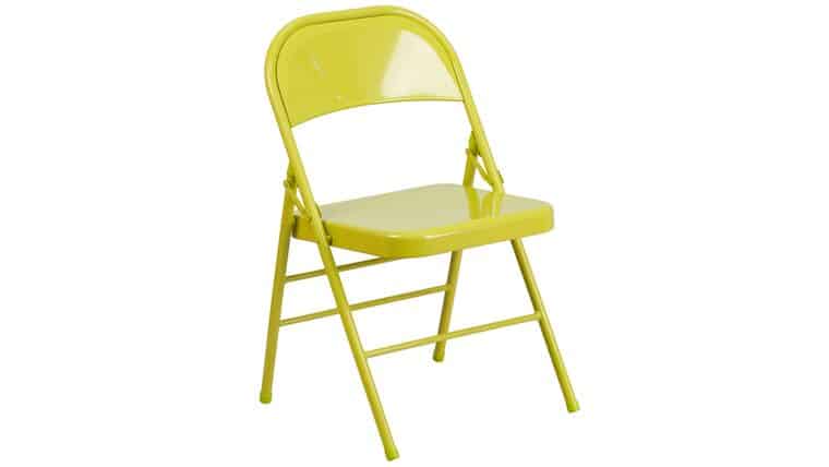 Folding Chair – Metal – Twisted Citron | Rental Folding Chair – Metal – Twisted Citron | Rental
