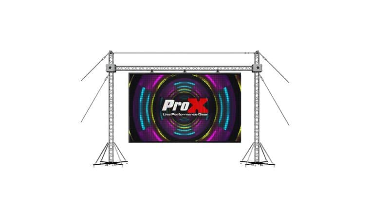 LED Screen Display Panel Video Fly Wall Truss Ground Support System 30’W x 23’H Outdoor w/ Hoist | Rental LED Screen Display Panel Video Fly Wall Truss Ground Support System 30’W x 23’H Outdoor w/ Hoist | Rental