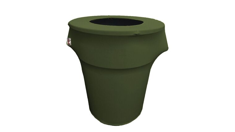 Spandex Trash Can Cover for 44 Gallon – Army Green | Rental