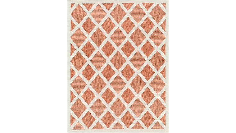 Georgina Area Rug Rental | 6.9 x 9 | Orange | Rental