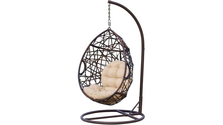 Wicker Tear Drop Hanging Chair – Brown | Rental Wicker Tear Drop Hanging Chair – Brown | Rental
