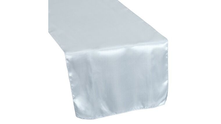 Satin Table Runner – Dusty Blue | Rental Satin Table Runner – Dusty Blue | Rental