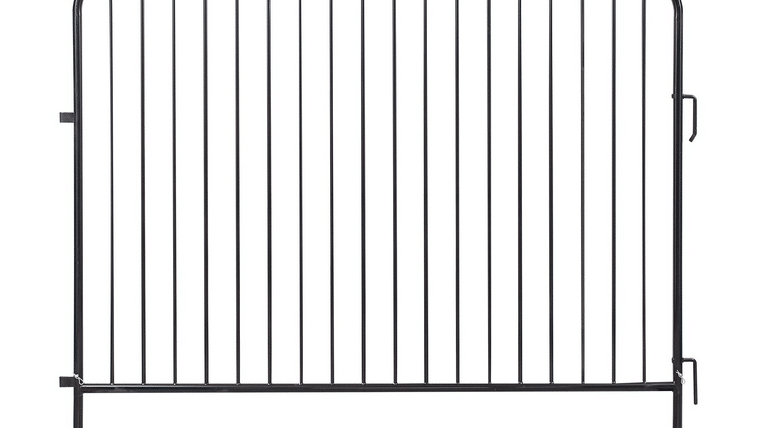 6 ft x 8 ft DuraGuard Barricade S-300 -Black | Rental