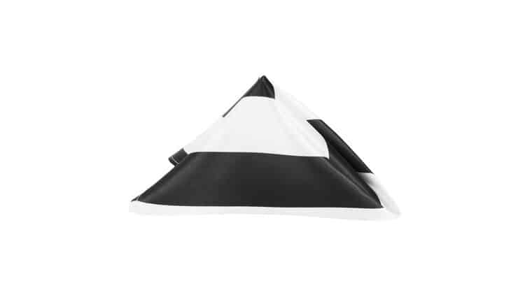 Satin | Stripe 20″x20″ Satin Napkin – Black & White | Rental