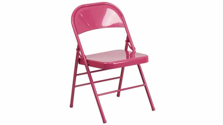 Metal Folding Chair – Fuchsia | Rental Metal Folding Chair – Fuchsia | Rental