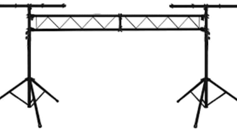 10′ American DJ Black Tripod Lighting Truss | Rental 10′ American DJ Black Tripod Lighting Truss | Rental