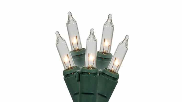100-Count Green String Clear Incandescent Mini Christmas String Lights | Rental 100-Count Green String Clear Incandescent Mini Christmas String Lights | Rental