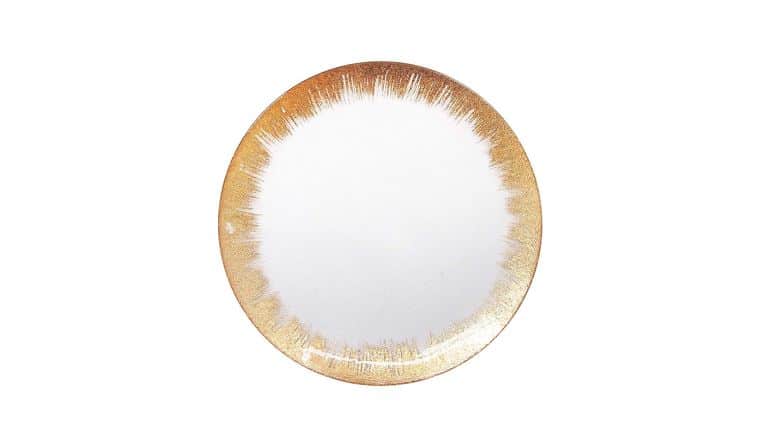 Stardust Glass Charger Plate – Gold | Rental Stardust Glass Charger Plate – Gold | Rental