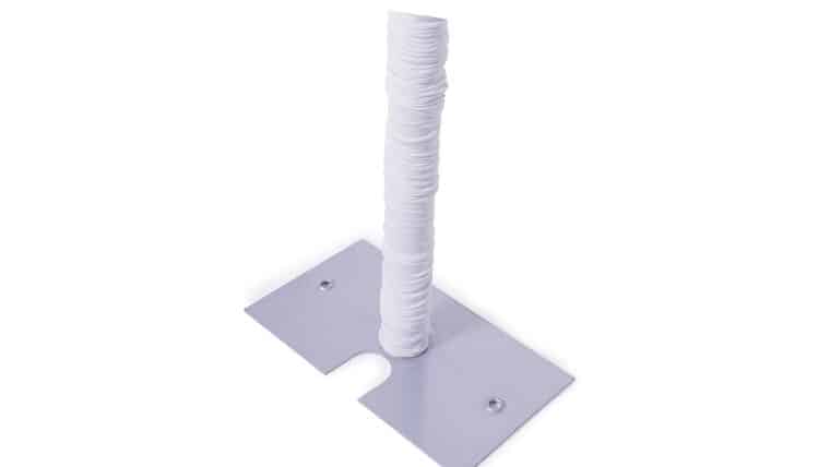 10′ x 2″ Spandex Pole Cover – White | Rental