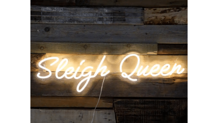 Neon LED Sign – ‘Sleigh Queen’ | Rental Neon LED Sign – ‘Sleigh Queen’ | Rental